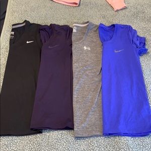 Women’s Nike/Under Armour Tech Shirts bundle set